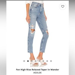NWT AGOLDE FEN High Rise Jeans